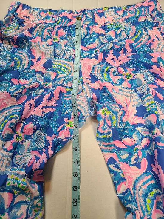 Lilly Pultizer Bal Harbour  Women’s Palazzo Pants Blue Tang Seaside EUC XL - Picture 7 of 10